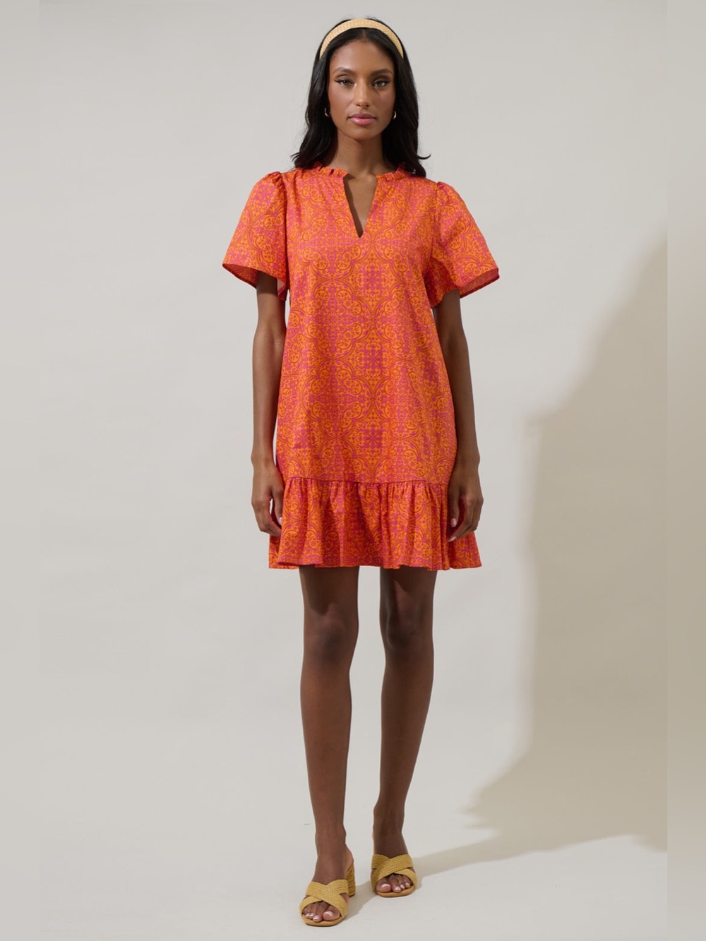 Sugarlips DeBary Floral Celeste Mini Dress XS